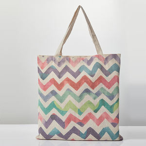 Gahumi lujo ecológico 100% algodón Natural bolsa de lona asas de alta calidad plegable maquillaje portador dibujos animados bolsa de compras - Product Image 2