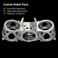Base de Pelvis de Acero Inoxidable para Robot Humanoide, Mecanizado CNC de 5 Ejes de Alta Precisión Profesional, con Brochado y Electroerosión por Hilo
