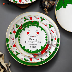Platos <span class=keywords><strong>de</strong></span> Porcelana Ecológicos Personalizados con Diseño <span class=keywords><strong>de</strong></span> Árbol <span class=keywords><strong>de</strong></span> Navidad, Platos para Servir Comida Grabados, Decoración para Comedor <span class=keywords><strong>de</strong></span> <span class=keywords><strong>Hotel</strong></span> - Product Image 2