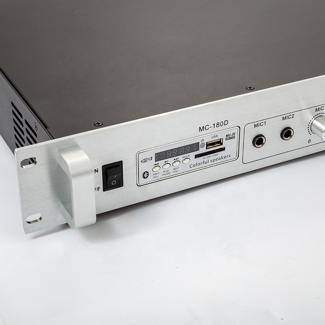 1.5U 100v Professional Digital Mixing Public Address System Amplifier With Bt