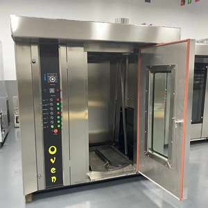 Four rotatif à convection à air chaud pour boulangerie, prix du four à pain, diesel, électrique, gaz, 32 plateaux, bacs - Product Image 4