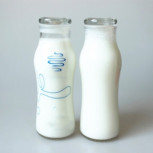 Vendita calda 550ml bottiglia di Yogurt vecchio vetro bottiglia di latte ad alta temperatura con tappo a vite coperchio per Tequila e Brandy - Product Image 2