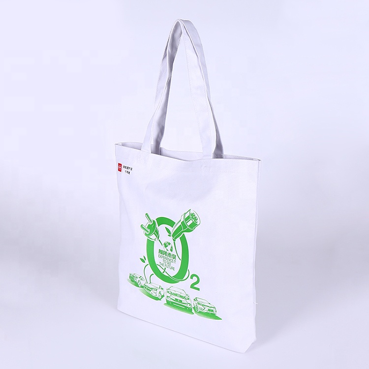 Wholesale Printed women shopping custom tote bag cotton canvas