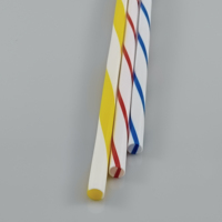 Pailles en plastique colorées jetables et durables pour boissons au thé aux perles et au lait