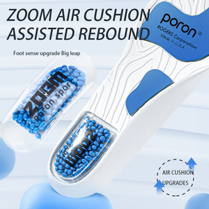 Vente en gros coussin d'air zoom antidérapant à paume pleine semelle de sport PORON à double rebond et amortissement quantité minimale de commande à talon en U 1 paire - Product Image 4