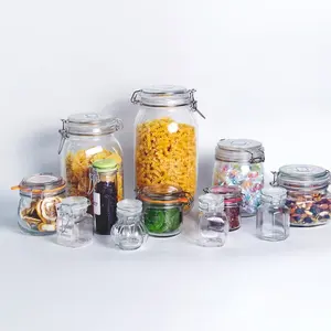 1.5L Rounded French Glass Storage Jar w/ Airtight Rubber Seal