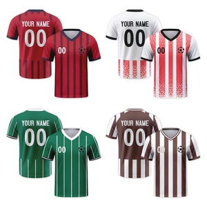 Uniformes <span class=keywords><strong>de</strong></span> Fútbol Personalizados 2026 Nuevo Diseño Números <span class=keywords><strong>de</strong></span> Equipo/Nombre del Jugador/Nombre del Equipo Camiseta <span class=keywords><strong>de</strong></span> Fútbol <span class=keywords><strong>de</strong></span> Secado Rápido que Absorbe el Sudor - Product Image 1