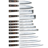 Japonais Traditionnel En Acier Damas VG-10 Sashimi Couteau de Cuisine Avec Manche En Bois