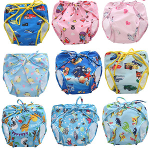 Shorts <span class=keywords><strong>de</strong></span> <span class=keywords><strong>bain</strong></span> pour bébé garçon et fille, personnalisés, imprimés <span class=keywords><strong>de</strong></span> dessins animés, imperméables et anti-fuites - Product Image 2