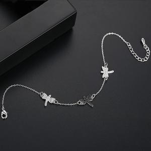 LUOTEEMI Charming <strong>Dragonfly</strong> a AA Cubic Zircon <strong>Bracelet</strong> for Cute Girl Woman Gift Designs Factory Wholesale Rhodium Plated - Product Image 3