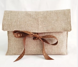 Bolsa de tela gruesa con diseño nuevo 2024 para regalo, vajilla, embalaje, con logotipo personalizado impreso, funda de algodón con tapa abatible - Product Image 4