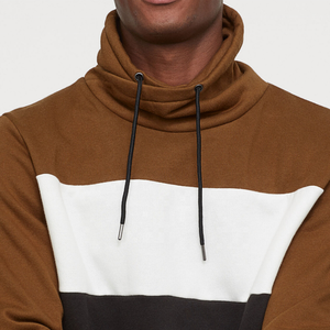 New Arrival Men's <b>Gym</b> <b>Hoodie</b> Custom Logo Embroidered Winter Fleece with Color Block Design Plus Size 100% Cotton Solid Pattern - Product Image 2