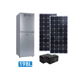 Complete Set 198L 12v 24v Auto BCD-198 Large-capacity Upright <b>Refrigerator</b> With Solar Power With Double Door Eco-friendly 198L D - Product Image 4