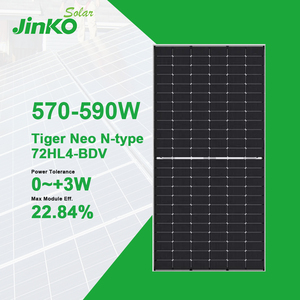 Paneles Solares Monocristalinos de Silicio de 585W Tipo N de Media Celda, Jinko585 600w Energía Solar - Product Image 2