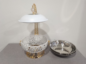 Réchaud à nourriture grande capacité, réchaud à <span class=keywords><strong>buffet</strong></span> de luxe, ensemble de réchauds à <span class=keywords><strong>buffet</strong></span> dorés pour mariage - Product Image 4