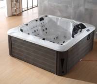 Nouvelle conception de spa extérieur pour 5 personnes avec jets d'air et contrôle Balboa - Acrylique écologique pour villa et salle de sport