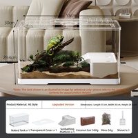 Terrarium rectangulaire intégré anti-évasion et anti-éclatement pour reptiles avec chauffage – Vente en gros