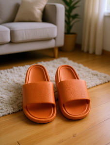 H011 Ciabatte da Interno Arancioni con Suola in EVA Ammortizzata, Punta Aperta, Taglie 36-41, Per Tutte le Stagioni, Uso Domestico - Product Image 2