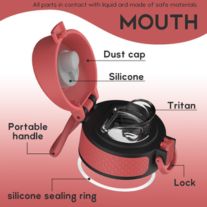 Classic Portable <b>Hoop</b> 550ml Powder Coated Vacuum Single Color Double Wall Stainless Steel Stock Vacuum - Product Image 4