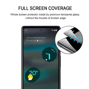 Protection d'écran en verre trempé personnalisée 2.5D 9H ESD antistatique haute transparence avec déverrouillage par empreinte digitale pour Google Pixel 9/10/11/11 Pro - Product Image 5