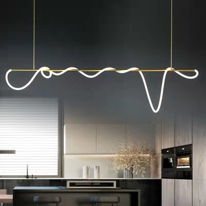 LED Postmoderne Blanc Doré Lustre de Designer Éclairage Lamparas De Techo <span class=keywords><strong>Suspension</strong></span> Luminaire Lampen Pour Salle à Manger - Product Image 6