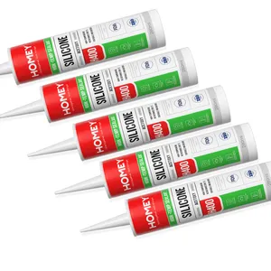 Homey hangzhou transparent acetoxy high temperature silicone sealant waterproof material suppliers