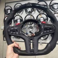 Volant en fibre de carbone de haute qualité avec LED pour BMW G20 G30 G20 G80 G21 G22 G31 G32 G11 M3 M4 M5 330i 330e 340i 440i