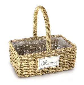 Woven Storage Basket Decorative Home Decor Handcrafted Wicker Storage Basket