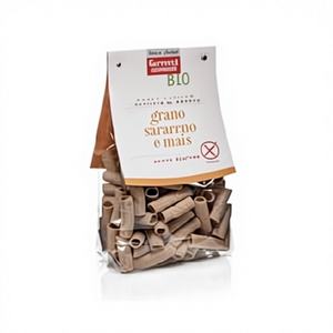 Pasta de Trigo Sarraceno Sin Gluten Germ P.1/2Manic Mais SGM G250X6 6305 Mezze Maniche Tubular Seca en Bolsa - Product Image 1