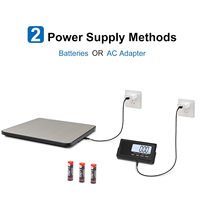Balance au sol portable numérique sans fil en acier inoxydable 200 kg avec écran LCD rétroéclairé pour bébé, balance postale électronique pour animaux de compagnie
