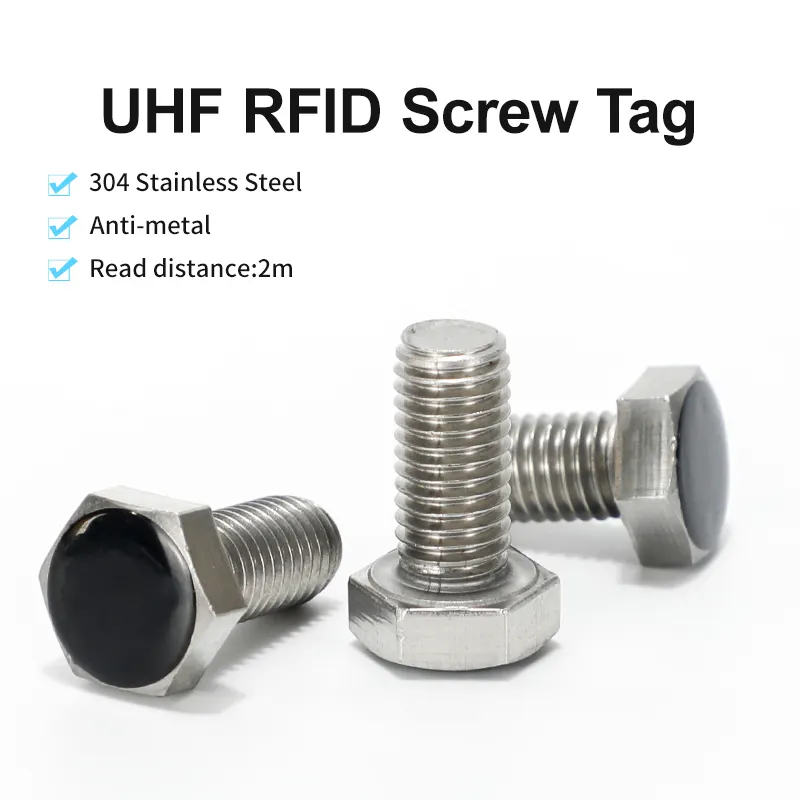Anti metal UHF RFID Tag High Temperature Screw Passive Waterproof Epc Gen2 UHF R