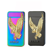 Briquet Dragon Personnalisé Cool, Briquet Électrique USB à Arc Sans Flamme en Métal Coupe-Vent, Allume-Cigare Plasma en Alliage de Zinc, Cadeau