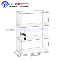 Support d'affichage en acrylique transparent sur 4 niveaux personnalisé avec éclairage LED, présentoir de comptoir en acrylique pour cosmétiques et électronique