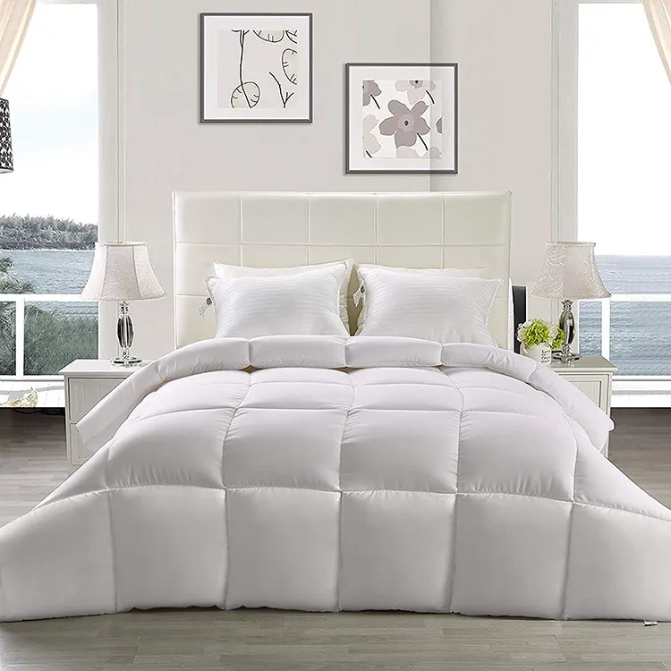 - Ultra Soft Washed Microfiber Comforter Sets Light Grey Reversible All Season Cooling Comforter