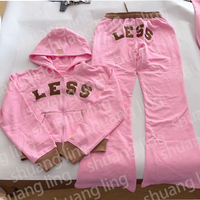 Ensemble de survêtement 2 pièces pour femme : sweat à capuche brodé effet vieilli et short, qualité supérieure, personnalisé