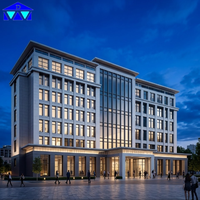 Immeubles hôteliers multi-étages en structure acier, conçus en 3D BIM, clés en main, appartements de villégiature