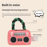 Jouet interactif pour chien en coton et corde, écologique, en forme de dessin animé, avec son, pour l'entraînement, le nettoyage des dents et le soulagement de l'ennui