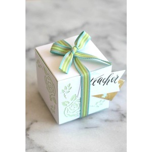 Square Gift <b>Box</b> With Ribbon Bow Kraft Paper Favor <b>Box</b> For Wedding Birthday <b>Party</b> Candy Packaging - Product Image 1