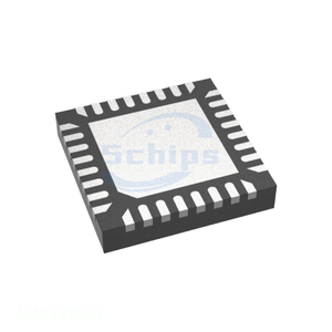 Composants électroniques intégrés M482ZIDAE 32 WFQFN à contacts apparents, originaux - Product Image 1