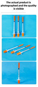 0.3 मिलीलीटर/0.5 मिलीलीटर/1 मिलीलीटर डिस्पोजेबल इंसुलिन सिरिंज सुई के साथ - Product Image 6