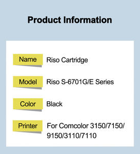 S 6701 6702 6703 6704G/E Nachfüllbare Kopierer Tinten patrone für Riso Com <span class=keywords><strong>color</strong></span> 3150 7150 9150 3110 7110 Drucker - Product Image 4
