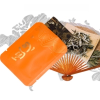 Pochette à thé avec logo personnalisé de qualité supérieure, sac en plastique debout soyeux à trois côtés avec emballage alimentaire estampé à chaud