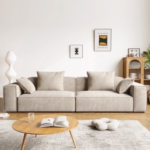 Set di <span class=keywords><strong>Divani</strong></span> Moderni e Minimalisti per Soggiorno, Forma a L, 2-3 Posti, Design Sezionale per Interni, Compresso e Sottovuoto - Product Image 3