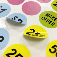 Autocollants de prix en forme de dollar, étiquettes de vente éclatantes, néon fluorescent pour magasin de détail