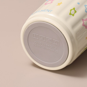Tazza Termica in Acciaio Inox con Disegno Cartoon, Portatile con Cannuccia, per Caffè e Acqua, Uso Ufficio, Grande Capacità, Regalo Personalizzabile - Product Image 4