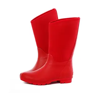 Botas de chuva para mulheres originais de alta qualidade com forro eva para adultos e joelhos
