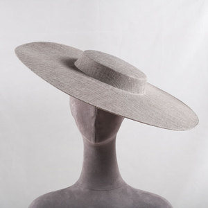 Chapeau <span class=keywords><strong>haut</strong></span> <span class=keywords><strong>de</strong></span> <span class=keywords><strong>forme</strong></span> non tissé à large bord <span class=keywords><strong>de</strong></span> couleur unie pour femme - Idéal pour les affaires et les fêtes, toutes saisons - Product Image 3