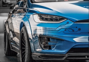 Kit Carrozzeria in Fibra di Carbonio CMST di Alta Qualità per <span class=keywords><strong>Tesla</strong></span> <span class=keywords><strong>Model</strong></span> <span class=keywords><strong>X</strong></span>, Include Spoiler Anteriore, Diffusore Posteriore, Minigonne Laterali, Kit Parafanghi e Paraurti - Product Image 3