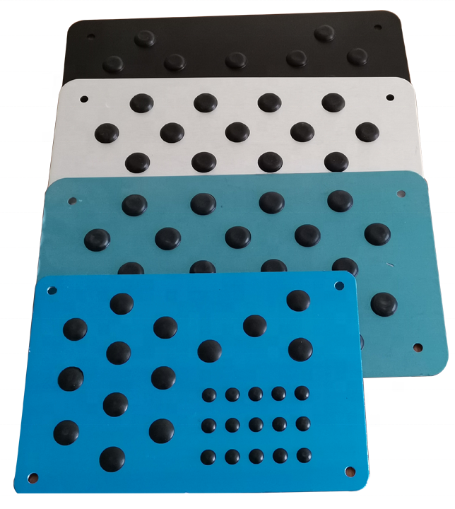 Высококачественные автомобильные напольные коврики, Металлические накладки