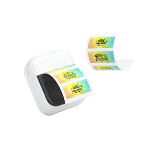 Imprimante d'étiquettes thermiques sans fil personnalisée - Portable, 58 mm, 200 dpi, pour codes-barres couleur, compatible iOS ESC, pour grossistes et détaillants - Product Image 1